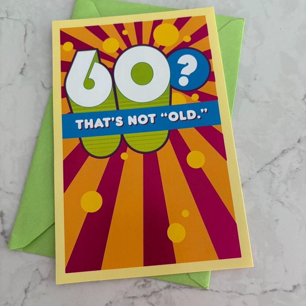60th Birthday Wishes Special Day Greeting Card with Envelope American Greetings